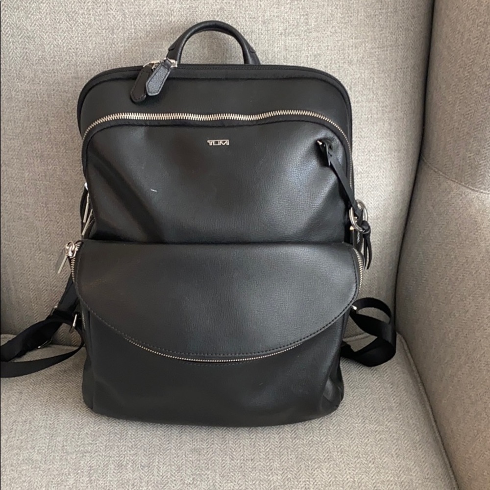 Tumi women’s Leather Backpack - fits 13” computer!